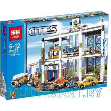 Конструктор Lepin 02073 Городской гараж (1045 деталей)